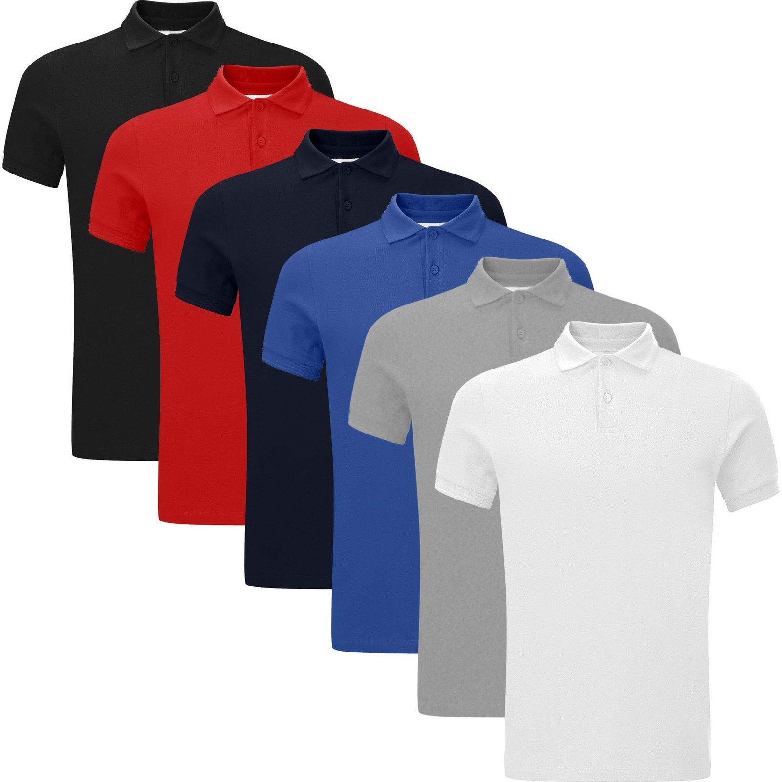 4 Pcs Men Polo Shirts Set